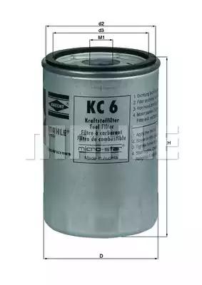 Mahle Original KC 6 Fuel filter Mahle Original KC 6 Fuel filter