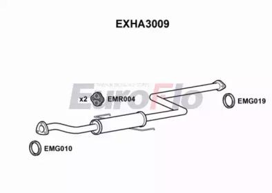 Euroflo EXHA3009 Muffler assy front Euroflo EXHA3009 Muffler assy front