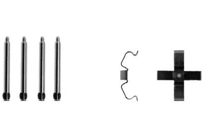 Brembo A 02 258 Монтажний комплект гальмівних колодок