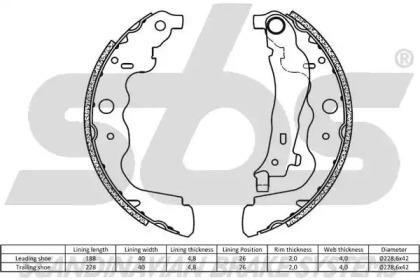S.B.S. 18492739787 Brake pads