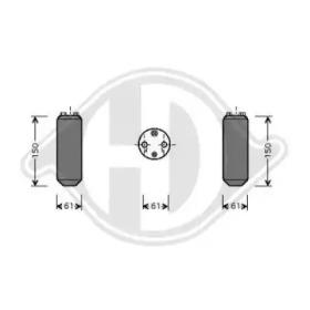 Diederichs 8766001 Receiver tank air conditioner