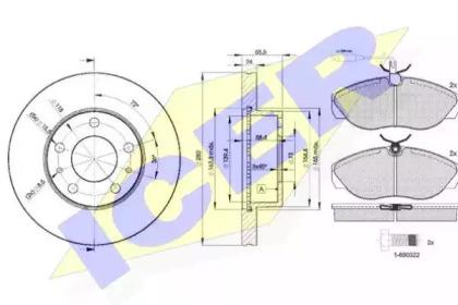 Icer 31053-4681 Brake set discs pads Icer 31053-4681 Brake set discs pads