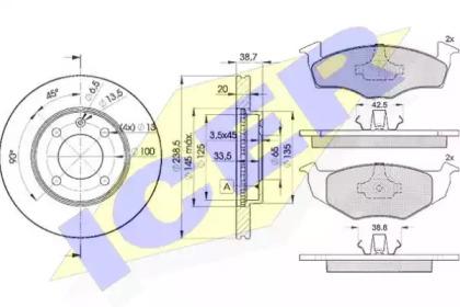 Icer 31178-3975 Brake set discs pads Icer 31178-3975 Brake set discs pads