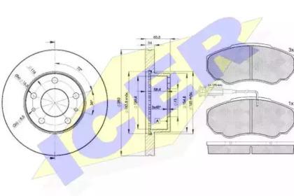 Icer 31523-4681 Brake set discs pads Icer 31523-4681 Brake set discs pads