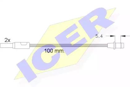 Icer 610085 E C Датчик износа тормозных колодок