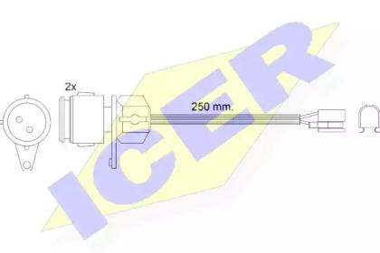 Icer 610237 E C Датчик зносу гальмівних колодок Icer 610237 E C Датчик зносу гальмівних колодок