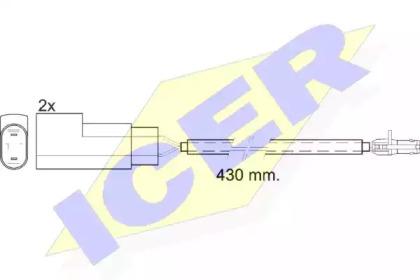 Icer 610413 E C Датчик зносу