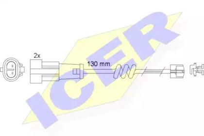 Icer 610469 E C Датчик износа тормозных колодок Icer 610469 E C Датчик износа тормозных колодок