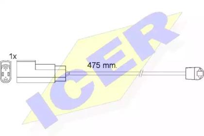 Icer 610576 C Датчик зносу
