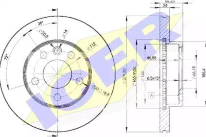 Icer 78BD3015-2 Brake disc