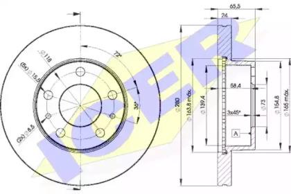 Icer 78BD4681-2 Brake disc