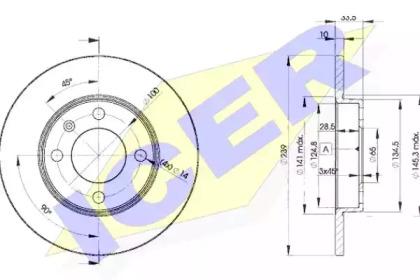 Icer 78BD5304-2 Brake disc