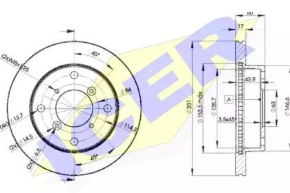 Icer 78BD6030-2 Диск гальмівний