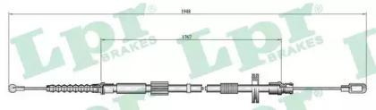 LPR C0050B Brake cable LPR C0050B Brake cable