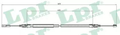 LPR C0059B Brake cable LPR C0059B Brake cable