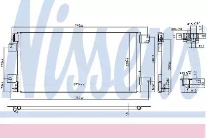 Nissens 940460 Конденсер Nissens 940460 Конденсер
