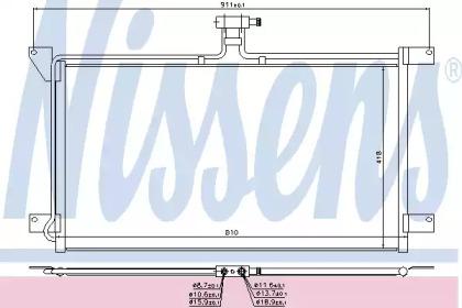 Nissens 94538 Конденсер Nissens 94538 Конденсер