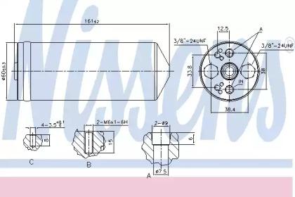 Nissens 95056 Осушувач кондиціонера Nissens 95056 Осушувач кондиціонера