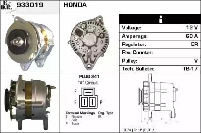 EDR 933019 Alternator assy EDR 933019 Alternator assy