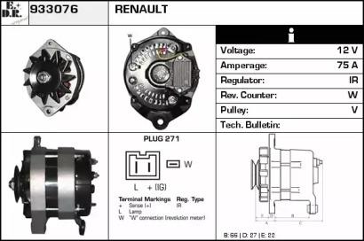 EDR 933076 Alternator assy EDR 933076 Alternator assy