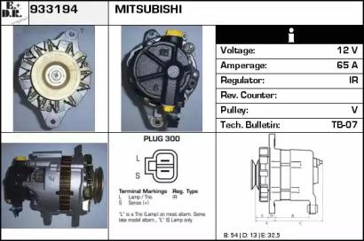 EDR 933194 Alternator assy