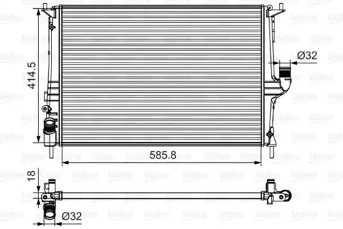 Valeo 700801 Радіатор
