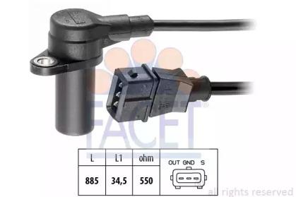 Facet 9.0162 Sensor assy crankshaft position Facet 9.0162 Sensor assy crankshaft position