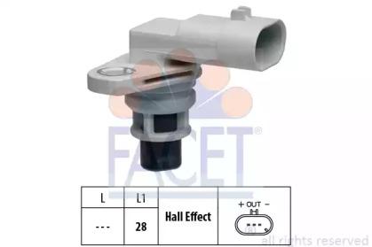 Facet 9.0626 Датчик положення розподільного валу Facet 9.0626 Датчик положення розподільного валу