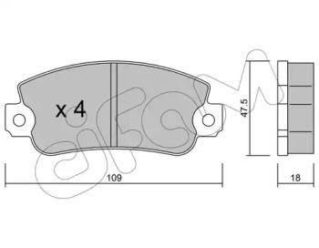 Cifam 822-033-0 Brake pads Cifam 822-033-0 Brake pads