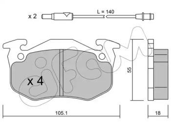 Cifam 822-036-1 Brake pads