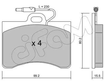 Cifam 822-085-0 Brake pads Cifam 822-085-0 Brake pads