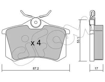 Cifam 822-100-1 Brake pads Cifam 822-100-1 Brake pads