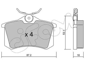 Cifam 822-100-2 Brake pads Cifam 822-100-2 Brake pads