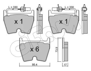 Cifam 822-1043-0 Brake pads