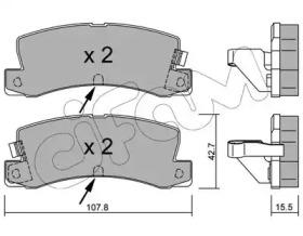 Cifam 822-161-2 Brake pads Cifam 822-161-2 Brake pads