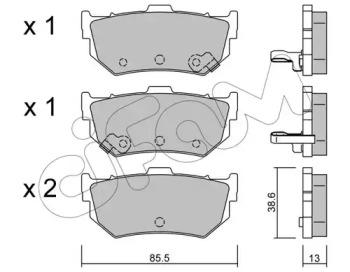Cifam 822-169-0 Колодки гальмівні Cifam 822-169-0 Колодки гальмівні