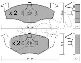Cifam 822-206-0 Brake pads Cifam 822-206-0 Brake pads