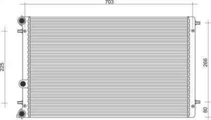Magneti Marelli 350213105100 Радіатор Magneti Marelli 350213105100 Радіатор
