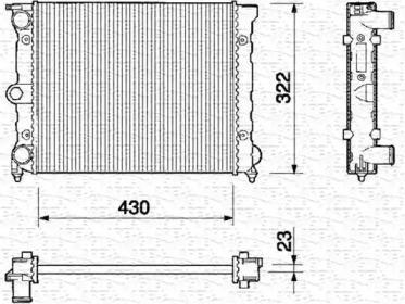 Magneti Marelli 350213201000 Радіатор Magneti Marelli 350213201000 Радіатор