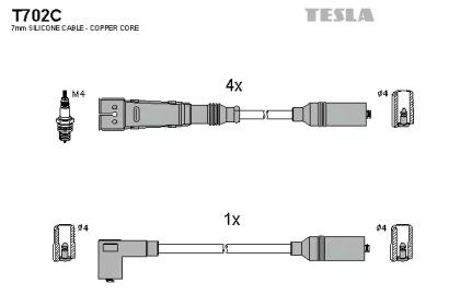 Tesla blatna T702C Дроти високовольтні системи запалювання Tesla blatna T702C Дроти високовольтні системи запалювання