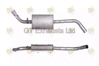 GT Exhausts GVW454 Muffler assy front GT Exhausts GVW454 Muffler assy front