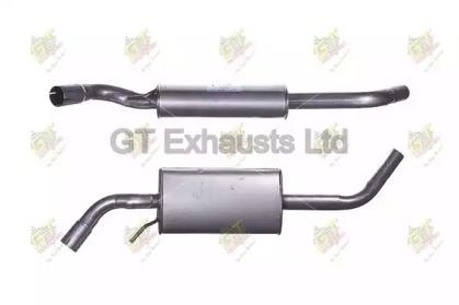 GT Exhausts GVW574 Muffler assy front GT Exhausts GVW574 Muffler assy front