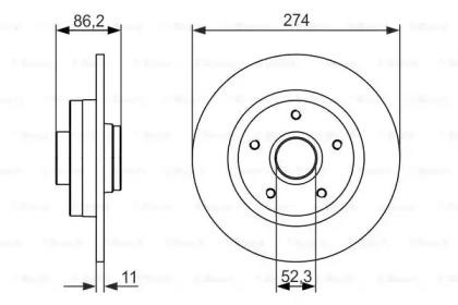 Bosch 0 986 479 682 Brake disc Bosch 0 986 479 682 Brake disc