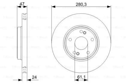 Bosch 0 986 479 743 Brake disc Bosch 0 986 479 743 Brake disc