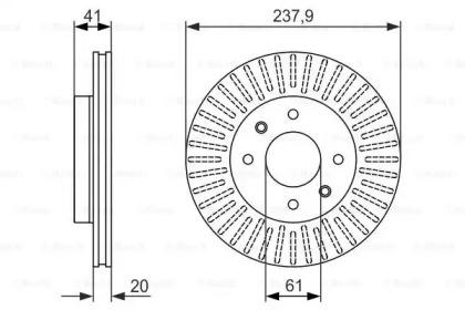 Bosch 0 986 479 850 Brake disc Bosch 0 986 479 850 Brake disc