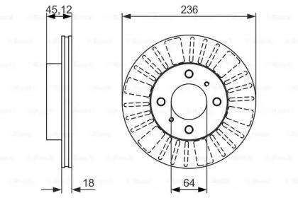 Bosch 0 986 479 883 Brake disc Bosch 0 986 479 883 Brake disc