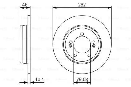 Bosch 0 986 479 A16 Диск гальмівний Bosch 0 986 479 A16 Диск гальмівний