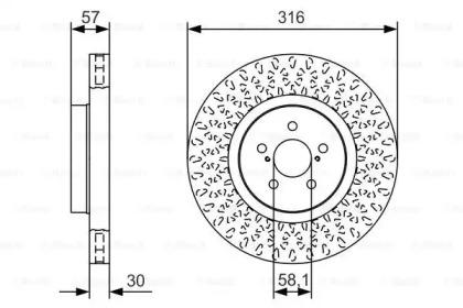 Bosch 0 986 479 A81 Brake disc