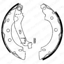 Delphi LS1842 Колодки тормозные Delphi LS1842 Колодки тормозные