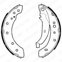 Delphi LS1972 Колодки тормозные Delphi LS1972 Колодки тормозные